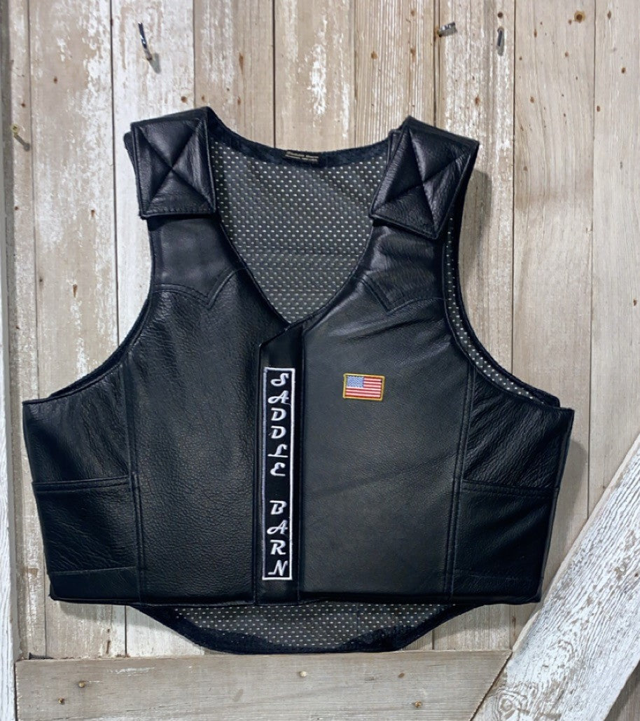 Saddle Barn Leather Protective Vest