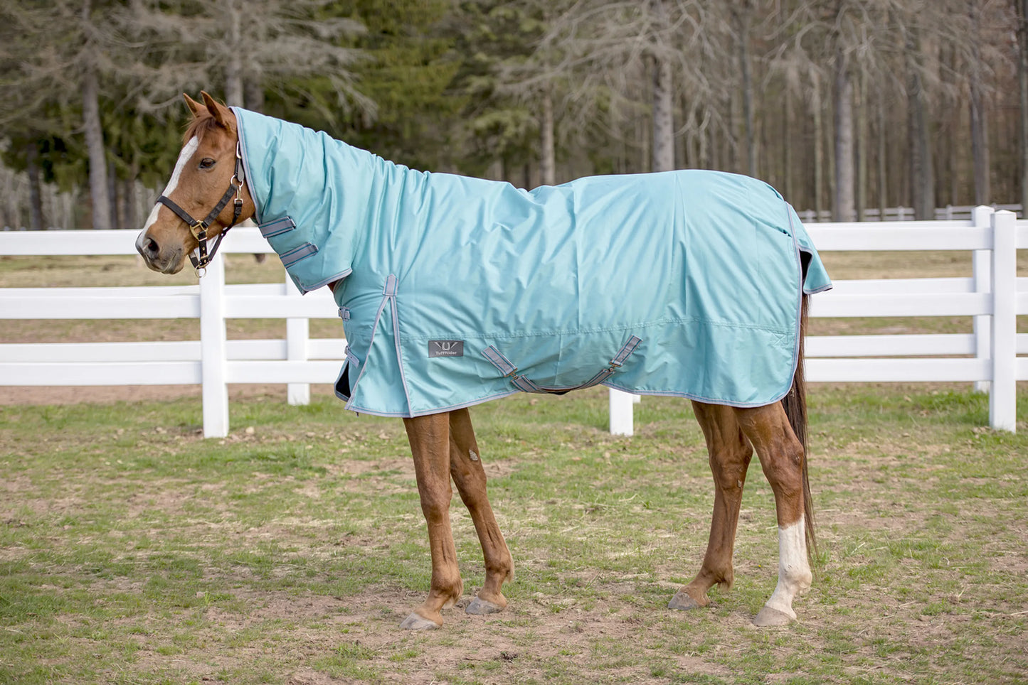 TuffRider Comfy 600D Combo Neck Turnout Blanket, 200g