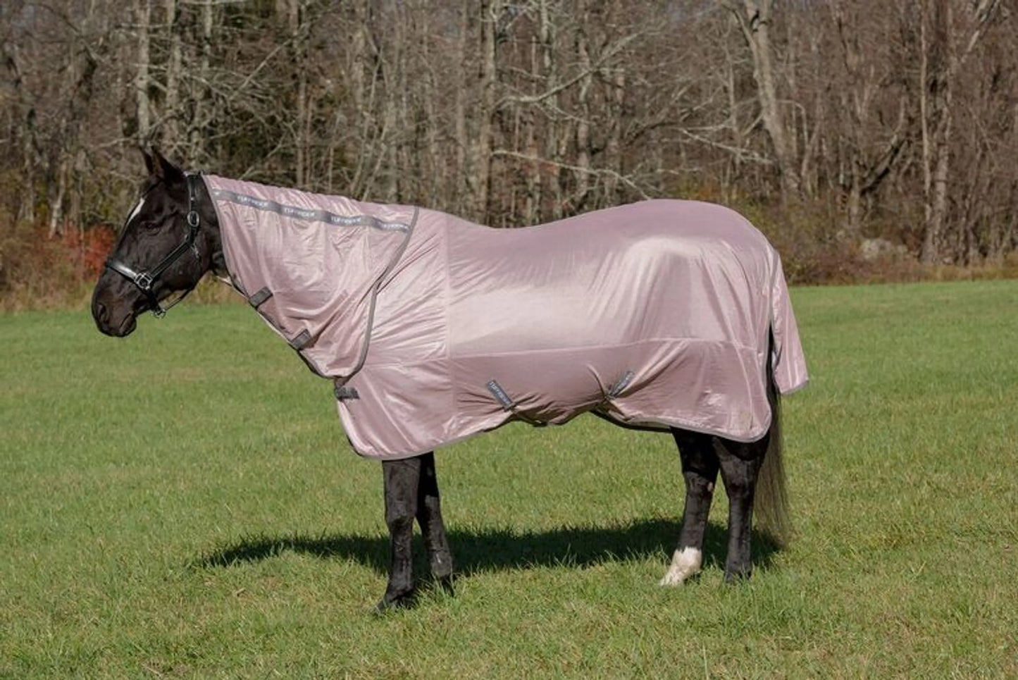 TuffRider Comfy mesh combo-neck fly sheet, adobe rose — Ranchline Ranch Supply