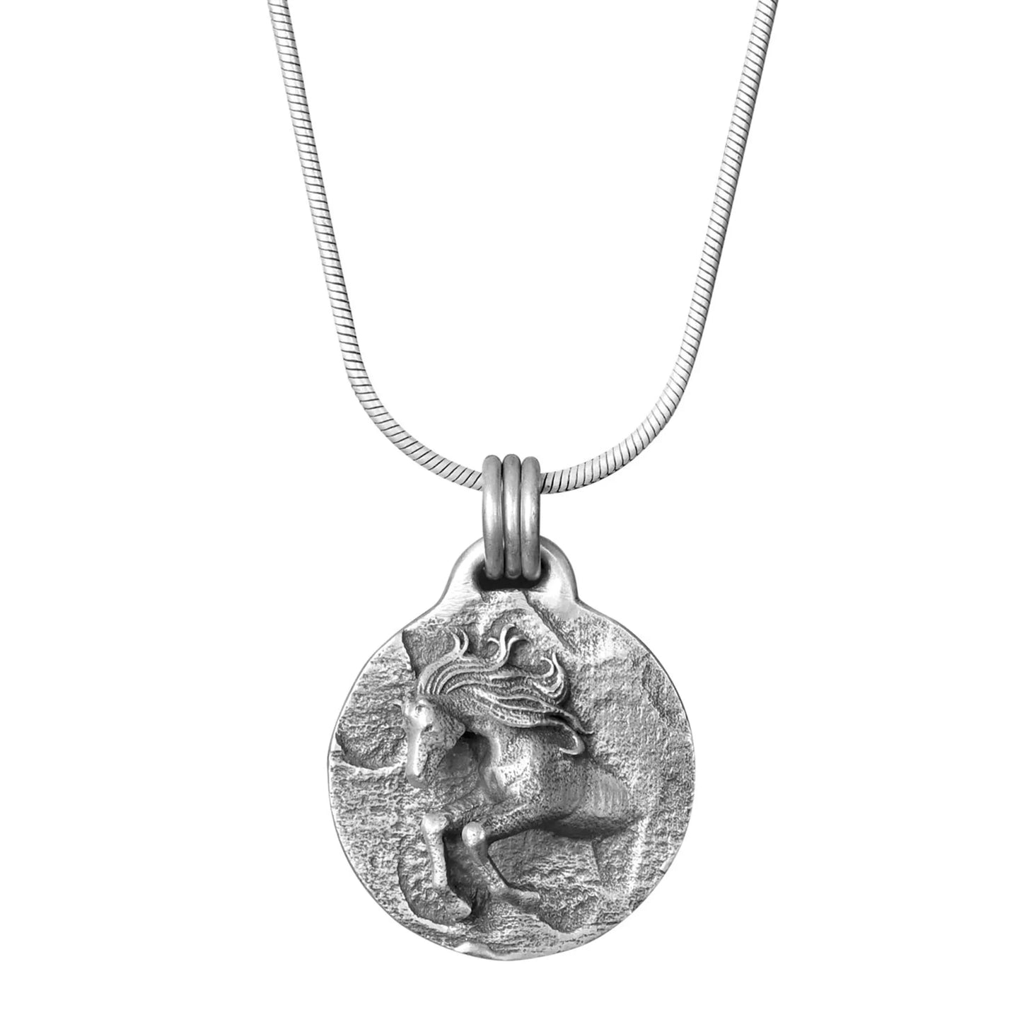 AWST Lila sterling silver jumping-horse necklace — Ranchline Ranch Supply
